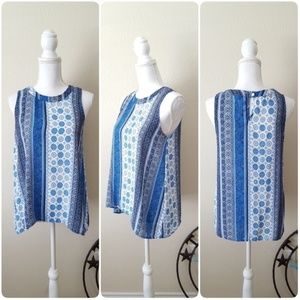 Pink Rose Sleeveless Top